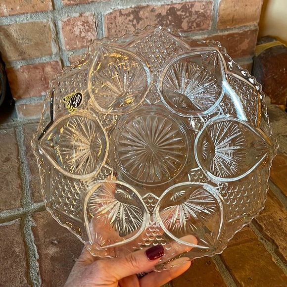 Vtg Fenton Regency Pattern Clear Bowl - Picture 2 of 6